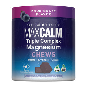 Natural Vitality MAXCALM Chews Complex Magnésium 422g - Vue de face