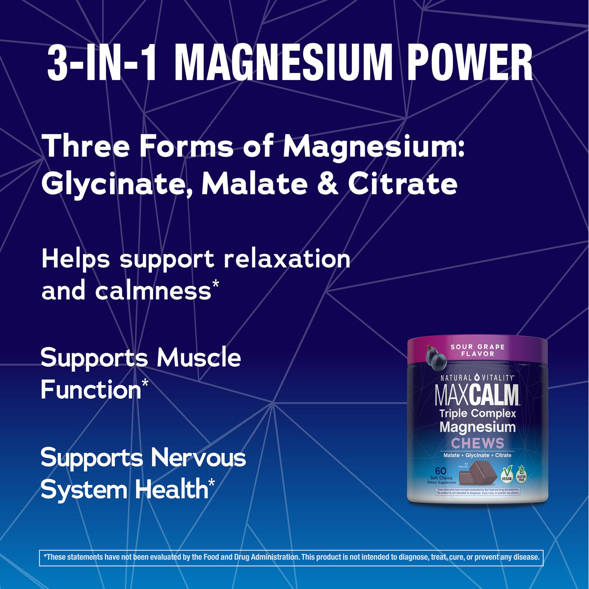 Natural Vitality MAXCALM Chews - Utilisation quotidienne