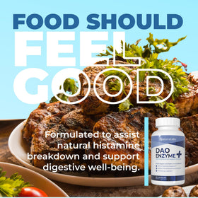 NATURALABS DAO Enzyme flacon ouvert avec capsules