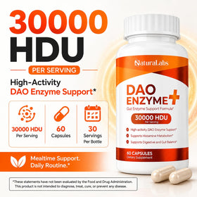 NATURALABS Histamine Blocker 30 000 HDU capsules en gros plan