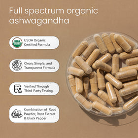 NaturaLife Labs Ashwagandha Bio ingredients list