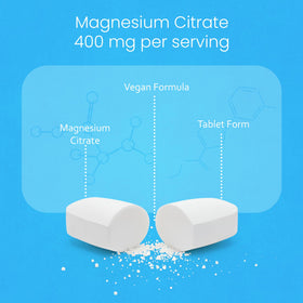 NaturaLife Labs Citrate de Magnésium 120 comprimés vue de côté