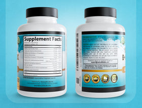 NaturaLife Labs Complexe de Vitamines B 100 Capsules, mise en scène avec d'autres compléments