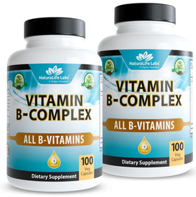 NaturaLife Labs Complexe de Vitamines B 100 Capsules, vue avant