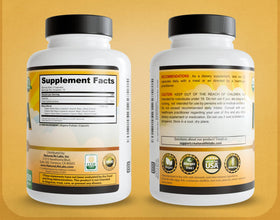 NaturaLife Labs Maca bio, gélules sur une cuillère en bois