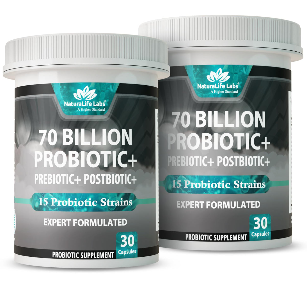 NaturaLife Labs Probiotiques 70 Milliards CFU 3-en-1 30 Caps vue avant