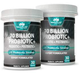 NaturaLife Labs Probiotiques 70 Milliards CFU 3-en-1 30 Caps vue avant