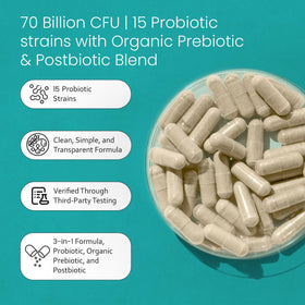 NaturaLife Labs Probiotiques 70 Milliards CFU 30 Caps côté