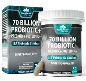 NaturaLife Labs Probiotiques 70 Milliards CFU 30 Caps vue avant