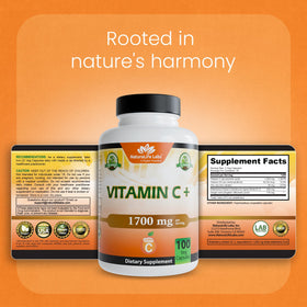 NaturaLife Labs Vitamine C, présentation des capsules sur un fond neutre