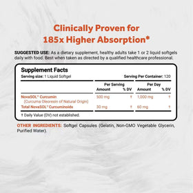 Naturalis Curcumin 500mg 120 gélules vue arrière