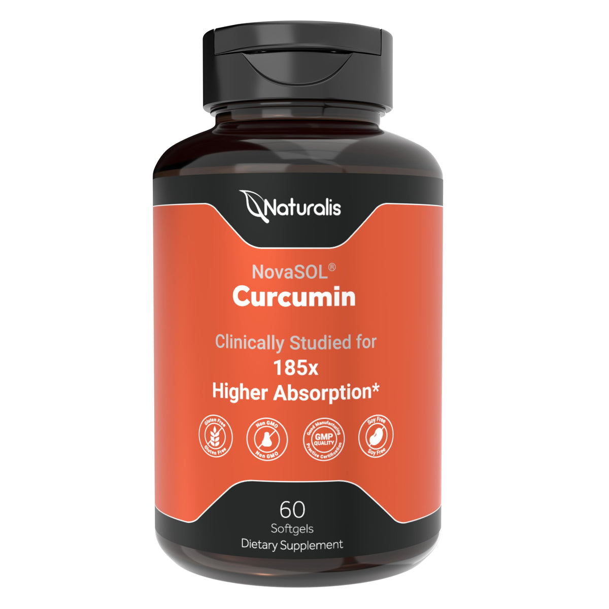 Naturalis Curcumin 500mg 60 gélules vue de face