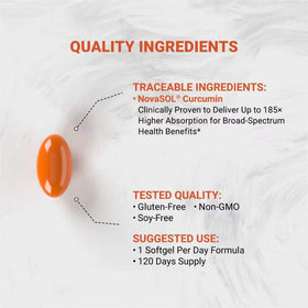 Naturalis Curcumin 500mg gélules sur fond blanc