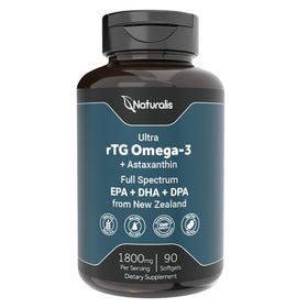 Naturalis Huile de Poisson Omega 3 rTG 1800mg gélules avant