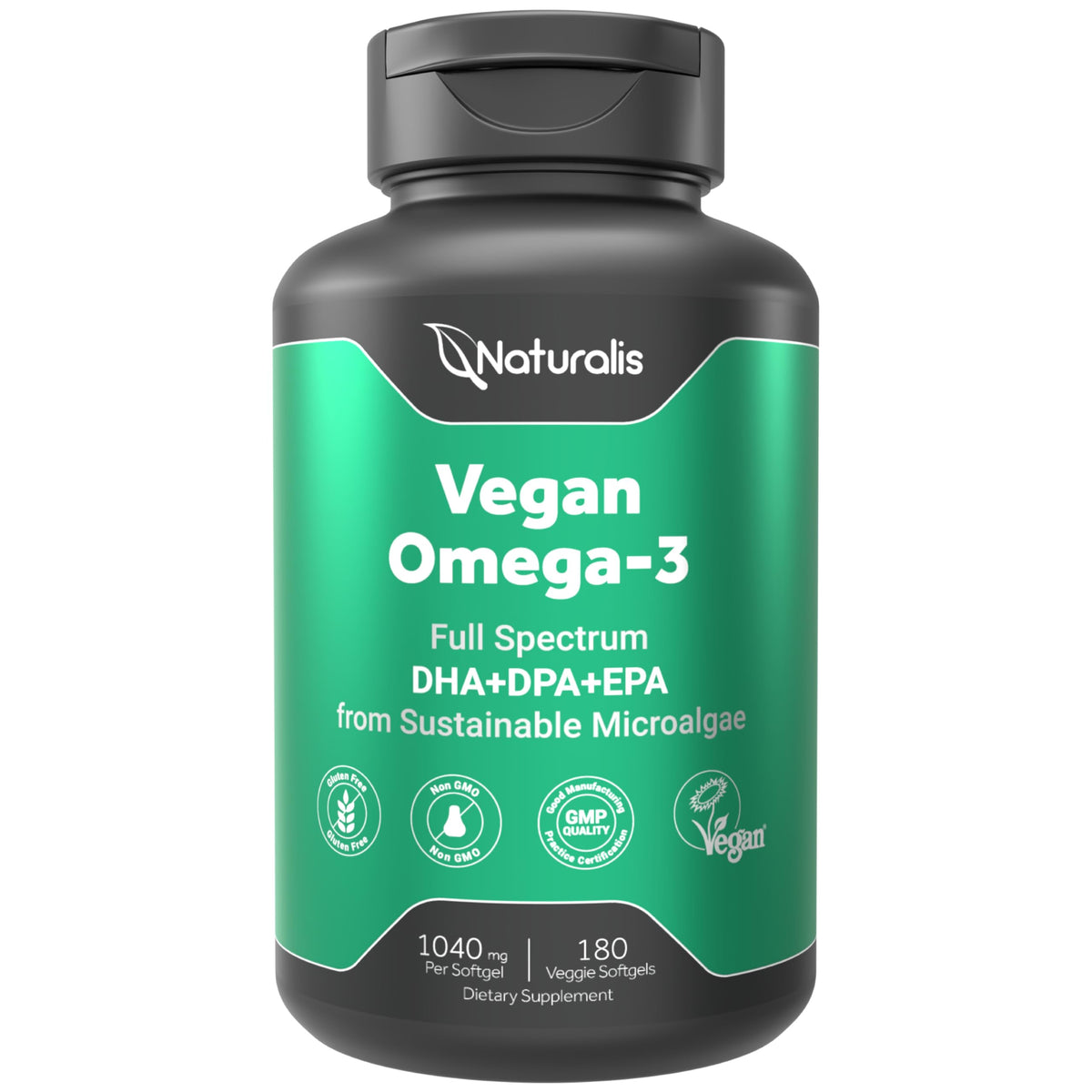 Naturalis Omega 3 Vegan 180 gélules vue de face
