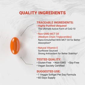 Naturalis Ubiquinol 100 mg gélules molles avec emballage