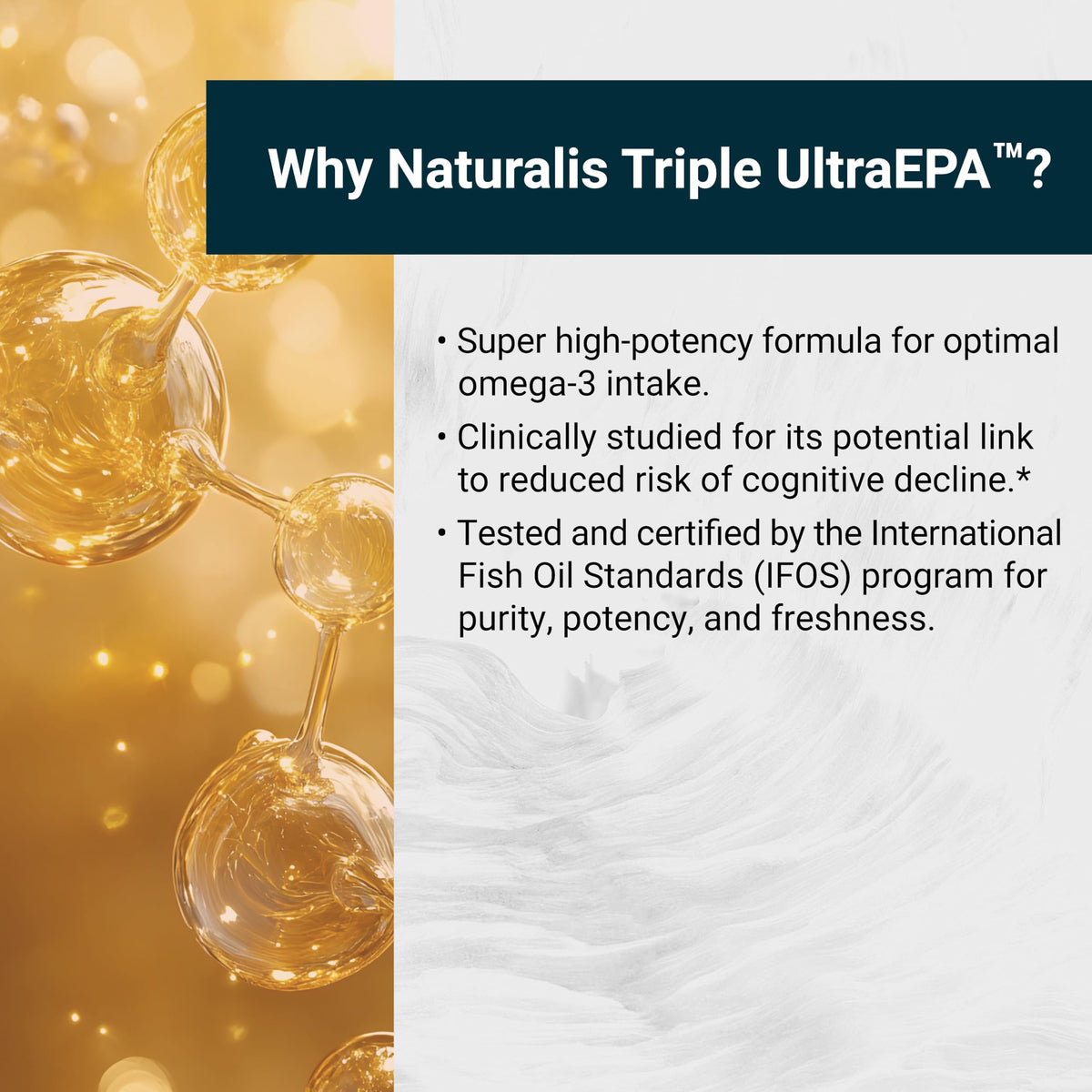 Naturalis UltraEPA 1000mg gélules molles ouvertes