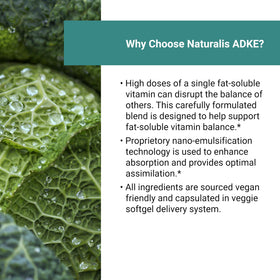 Naturalis Vegan ADK gélules molles avec ingrédients