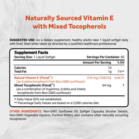 Naturalis Vitamine E 670mg gélules molles arrière