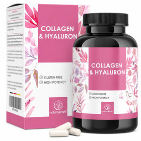 naturalkraft Capsules Collagène & Acide Hyaluronique 180 unités vue de face