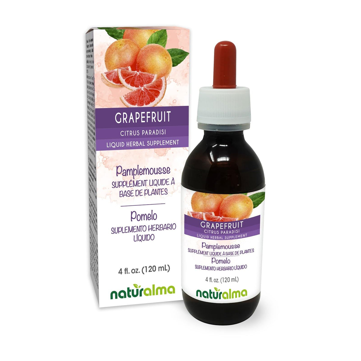 Naturalma Tincture de Graines de Pamplemousse 4 fl oz vue avant