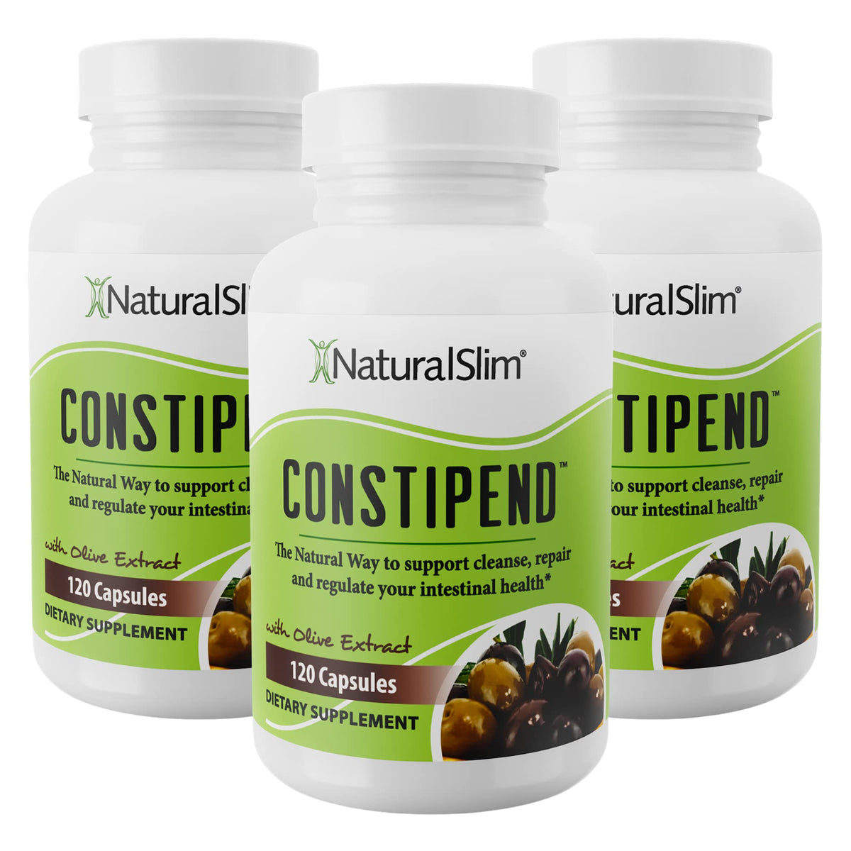 NaturalSlim Constipend 120 capsules végétales - vue de face