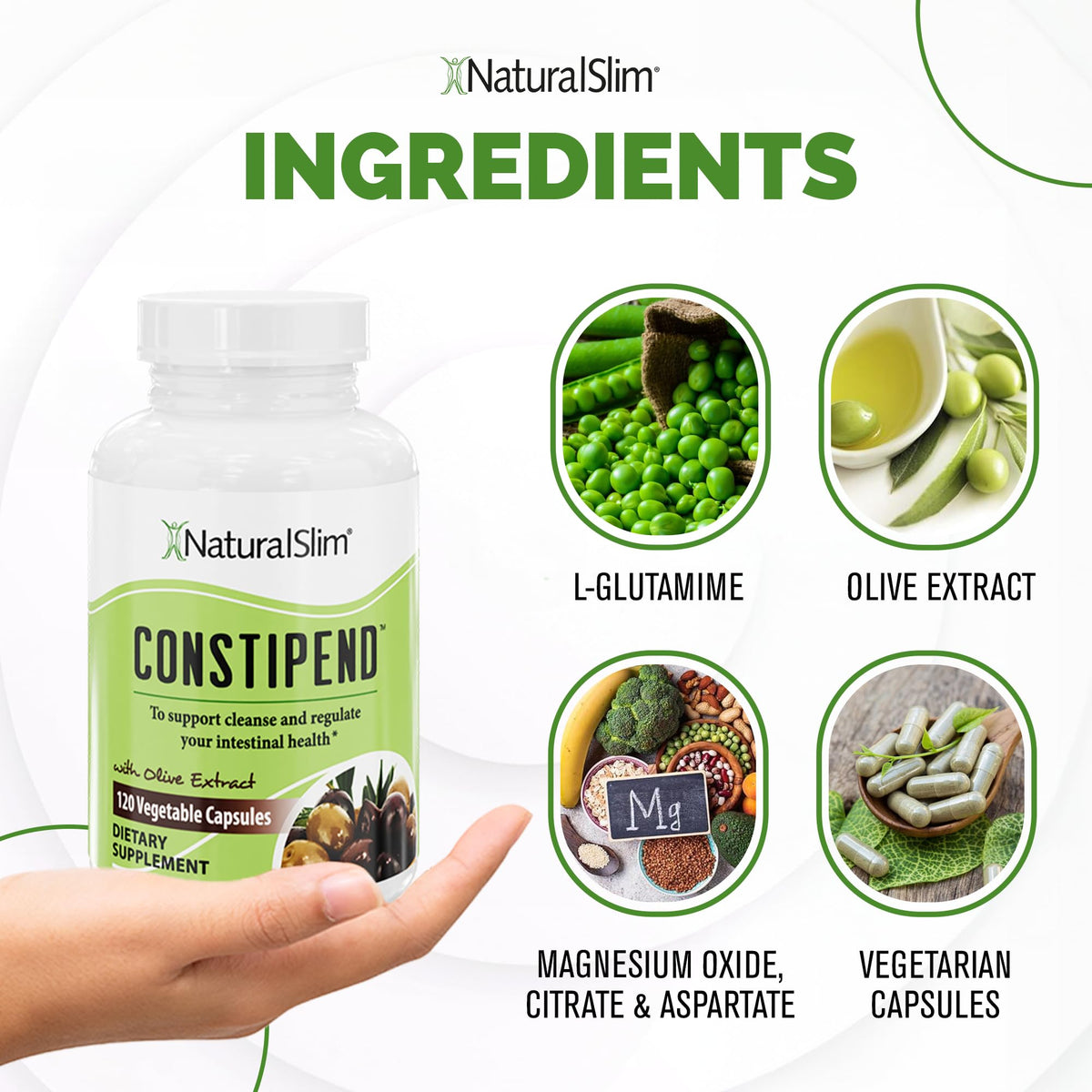 NaturalSlim Constipend étiquette de la bouteille