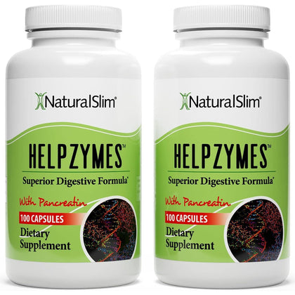 NaturalSlim Helpzymes 100 capsules vue de face