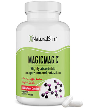 NaturalSlim MagicMag C 100 capsules de magnésium citrate vue de face