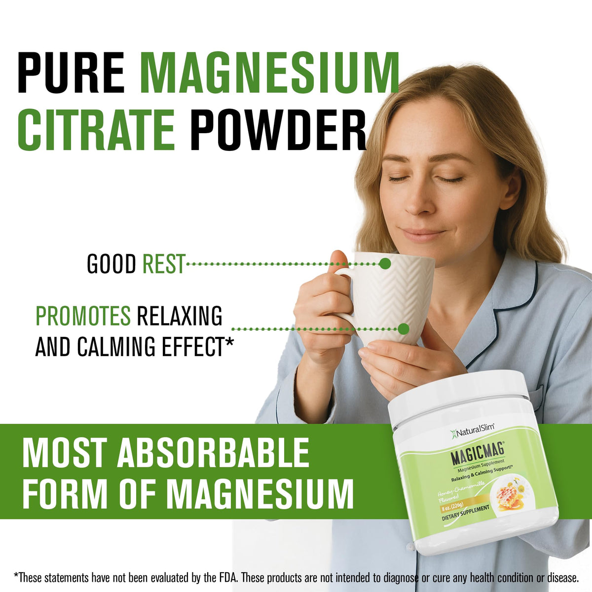 NaturalSlim MagicMag Poudre de Magnésium Citrate, présentation des saveurs disponibles