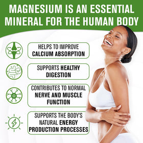 NaturalSlim MagicMag Poudre de Magnésium dans un verre d'eau