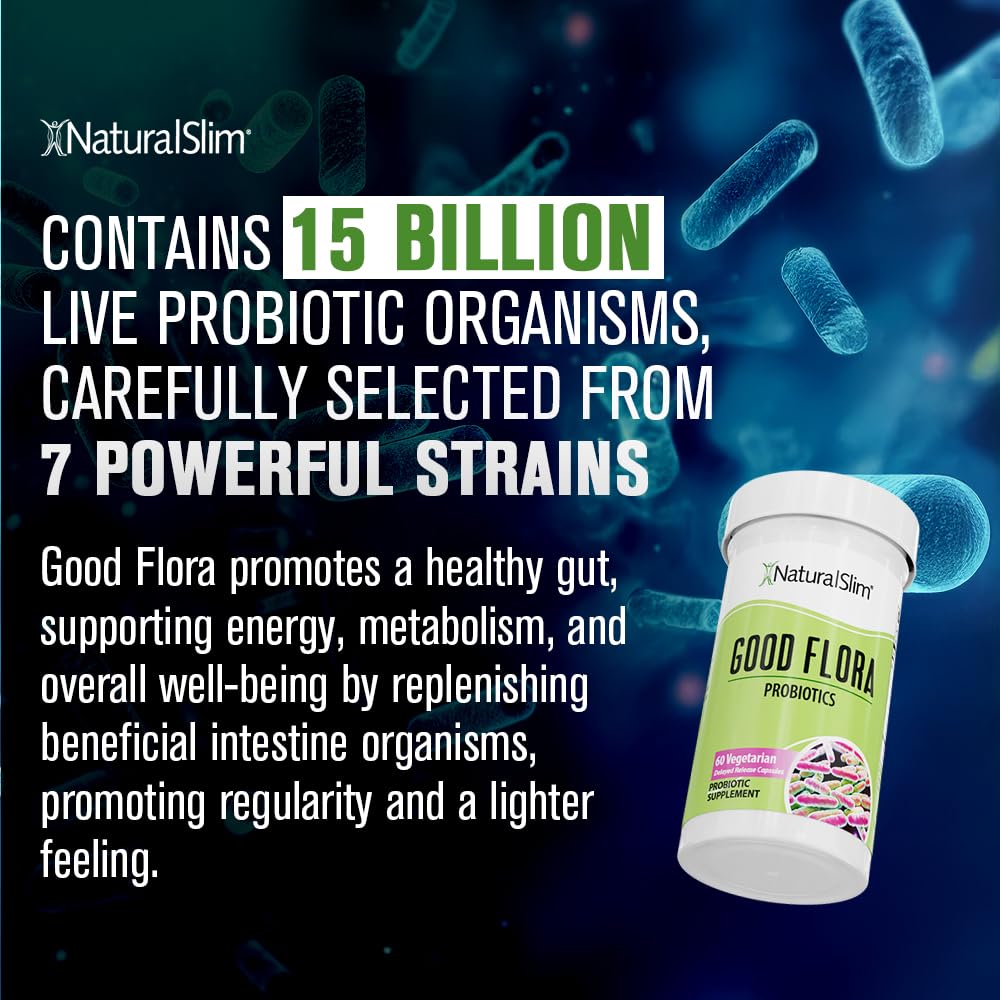 NaturalSlim Probiotic, capsules sur une surface en bois