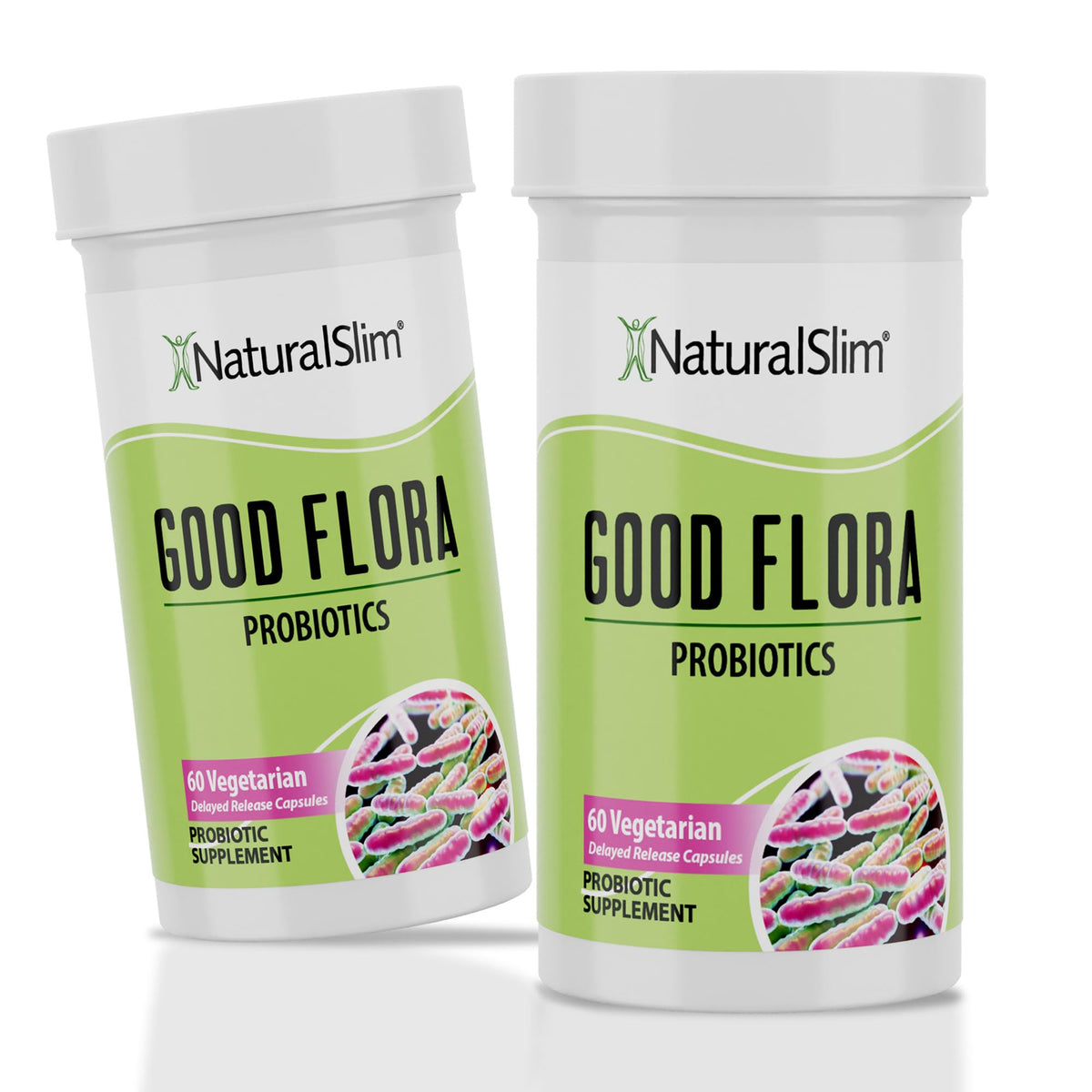 NaturalSlim Probiotic Formule Douce 60 Capsules Végétariennes, vue de face