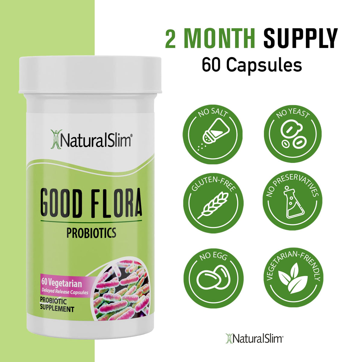 NaturalSlim Probiotique, vue de l'arrière de l'emballage