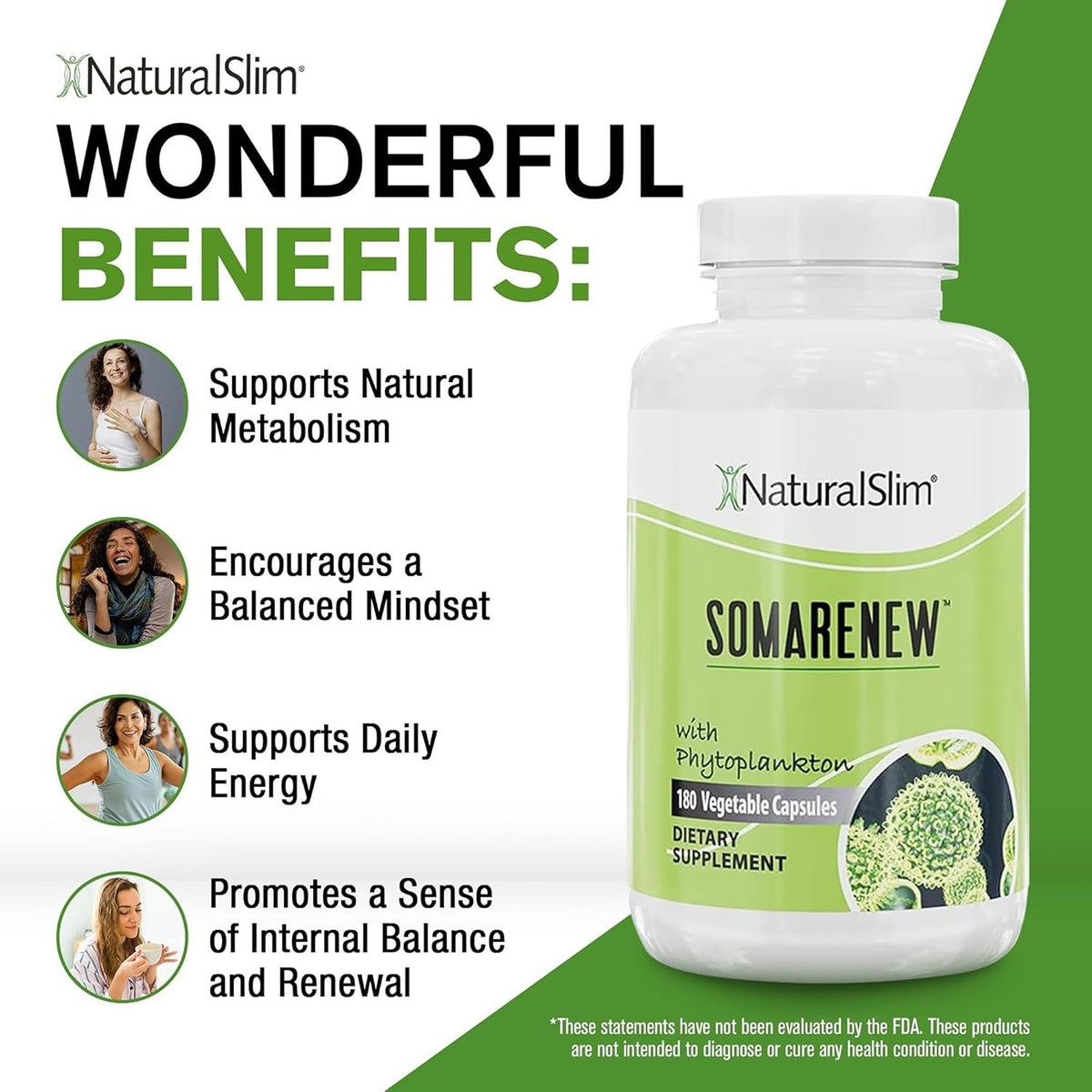 NaturalSlim Somarenew 180 capsules végétales côté