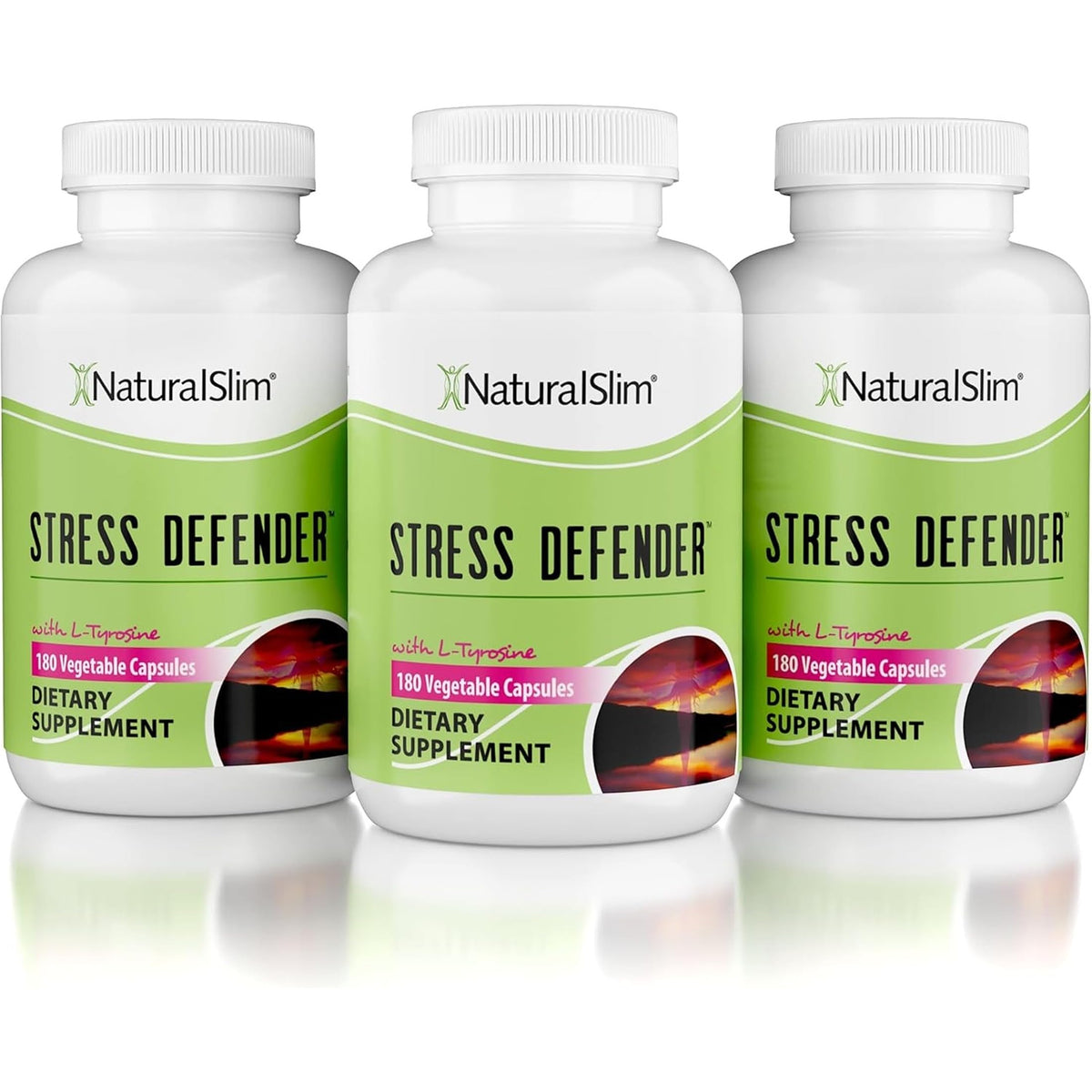 NaturalSlim Stress Defender 180 gélules végétales, vue de face