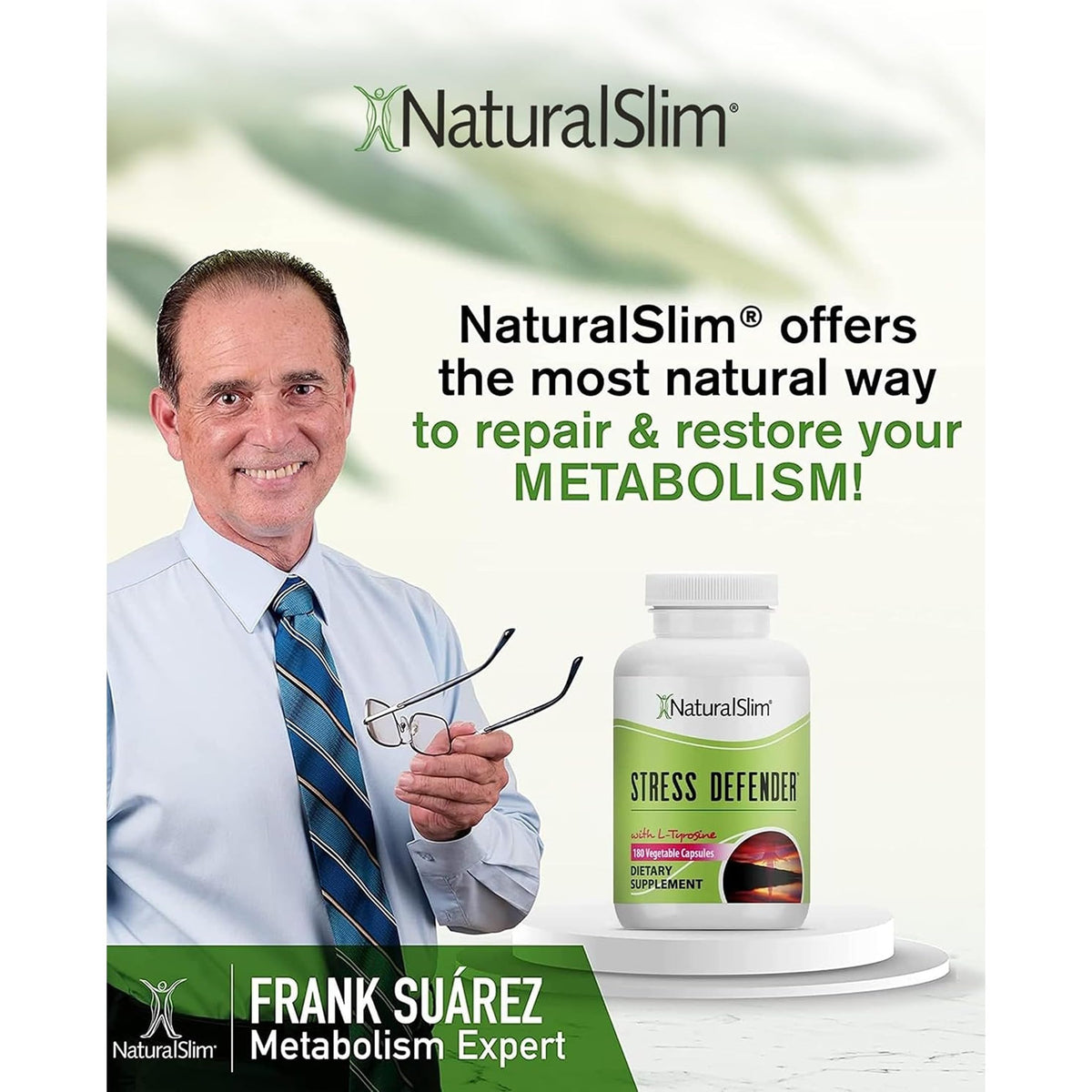 NaturalSlim Stress Defender, gélules dans un bol