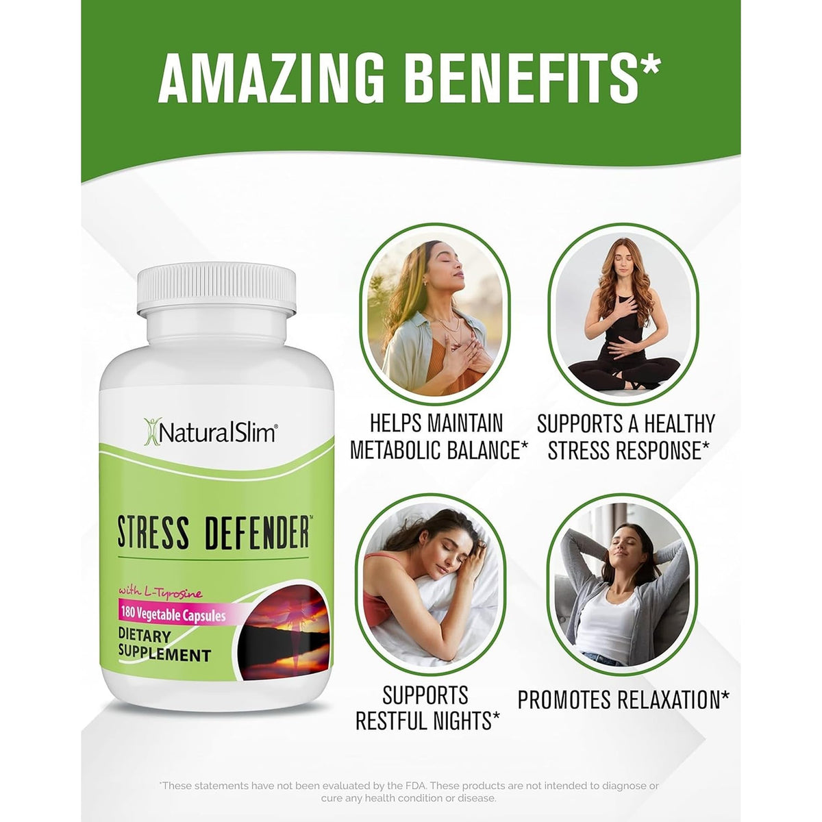 NaturalSlim Stress Defender, gélules dans un verre