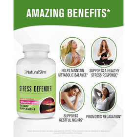 NaturalSlim Stress Defender, gélules dans un verre