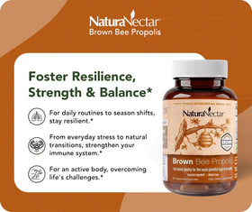 NaturaNectar Propolis Brun Brésilien étiquette avec informations