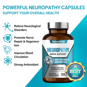 NaturaSolo Nerve Savior 600mg Acide Alpha-Lipoïque étiquette du flacon