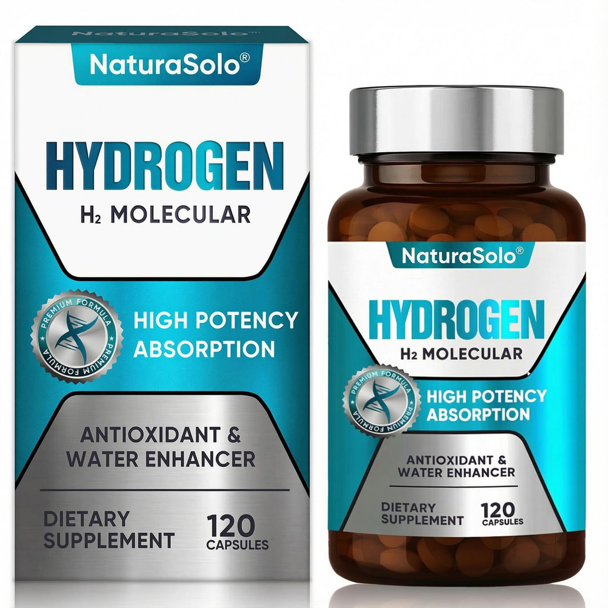 NaturaSolo tablettes effervescentes d'eau hydrogénée vue de face