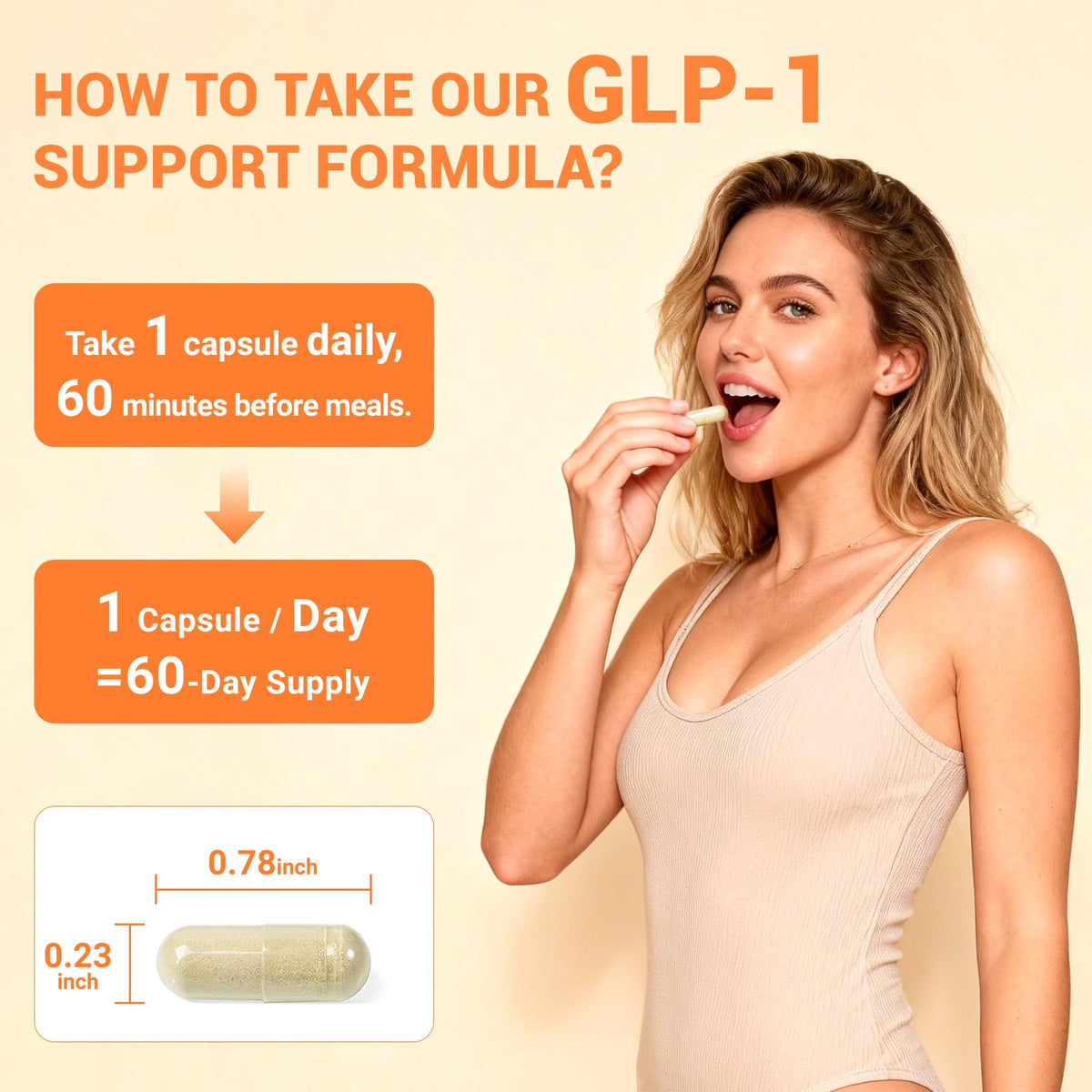Nature Echo Complément Alimentaire GLP-1 60 Capsules avec verre d'eau