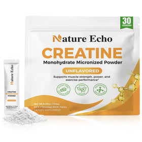 Nature Echo créatine monohydrate sachets individuels 5g vue de face