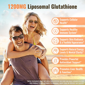 Nature Echo Glutathion Liposomal 1200mg capsules sur une table