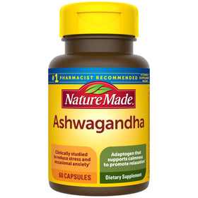 Nature Made Ashwagandha 125 mg capsules front view