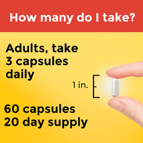 Nature Made Choline 800 mg capsules et étiquette