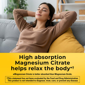 Nature Made Citrate de Magnésium 250 mg gélules molles côté