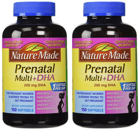 Nature Made Compléments Alimentaires Prénatals Multi 200mg gélules côté