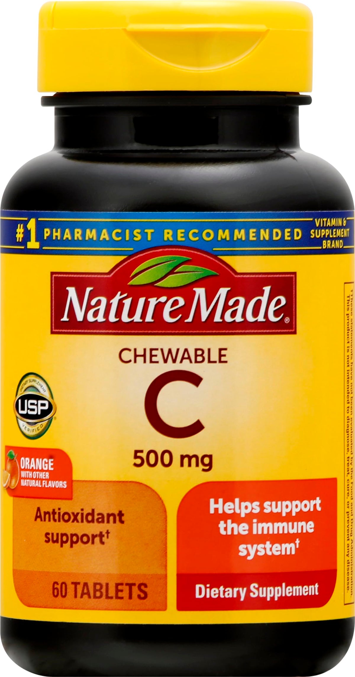 Nature Made comprimés à mâcher Vitamine C 500 mg 60 comprimés